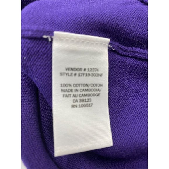 Northern Reflection Women's Mock Neck Sweater Size Small Purple Blue Long Sleeve - Picture 2 of 3